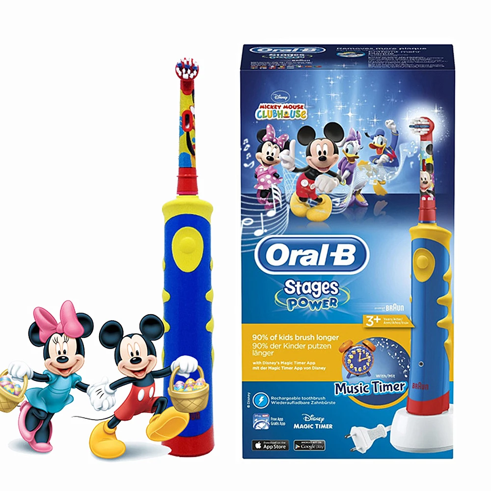 

Oral B Children Electric Toothbrush Music Timer Rechargeable Ultrasonic Electric Tooth Brush For Kids Teeth Brush