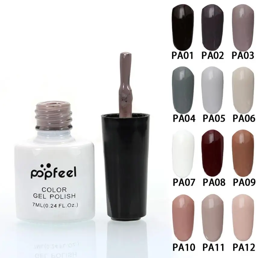 Nail Polish Soak Off Color Gel Base Top font b Coat b font UV LED Natural