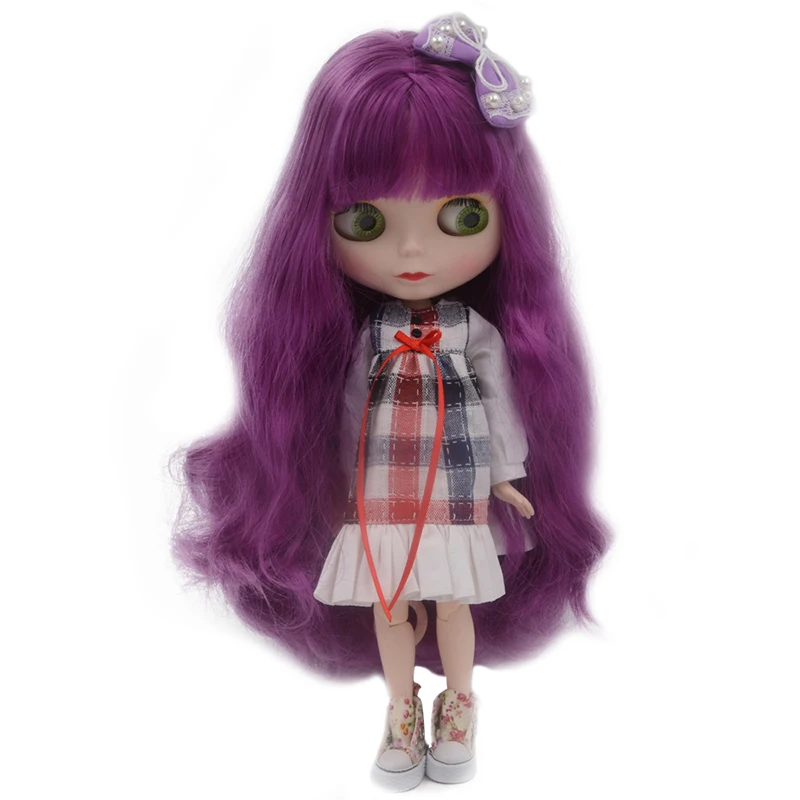 

Blyth Doll BJD, Neo Blyth Doll Nude Customized Frosted Face Dolls Can Changed Makeup and Dress DIY, 1/6 Ball Jointed Dolls SO43