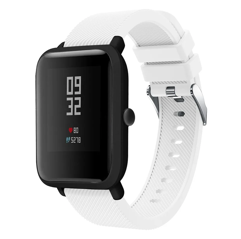 ZENHEO 20 мм спортивный силиконовый ремешок для Xiaomi Huami Amazfit Bip BIT PACE Lite Молодежные умные часы сменный ремешок умные часы