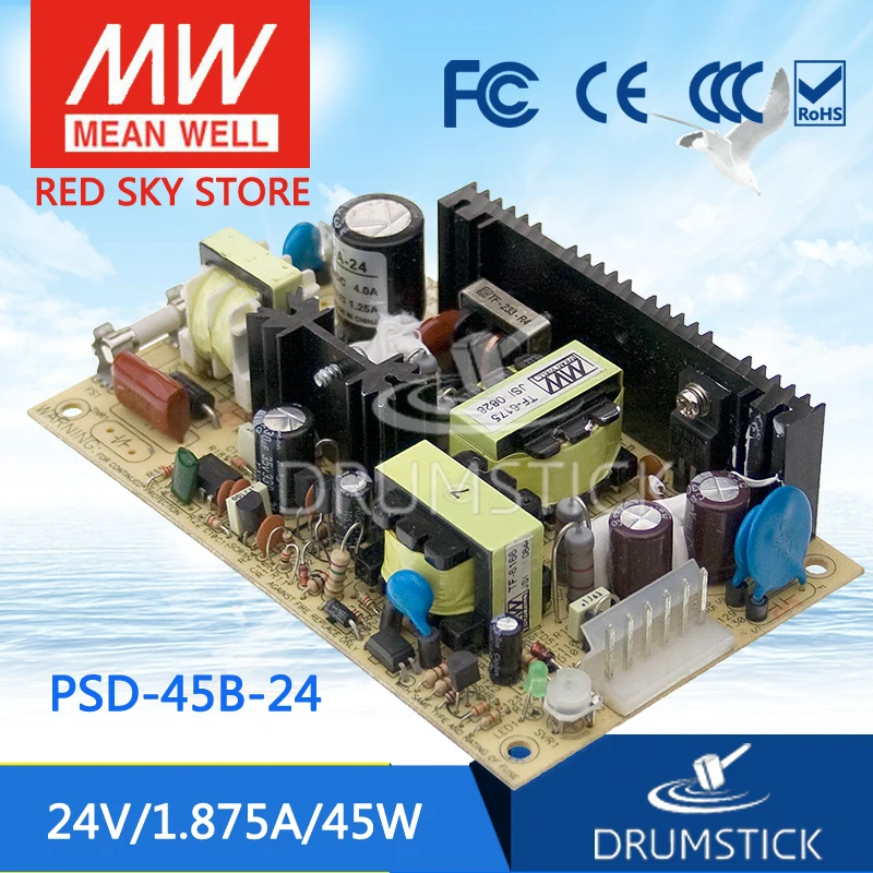 Meanwell PSD 45B 5 в 1.875A meanwell 45 Вт один выход Converter конвертер|converter|24v converterconverter dc-dc |
