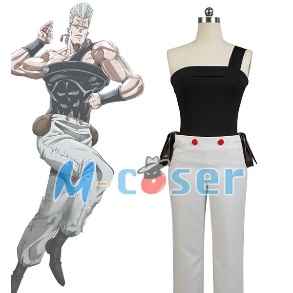 

JoJo's Bizarre Adventure Stardust Crusaders Jean Pierre Polnareff Cosplay Costume For Men Full Set