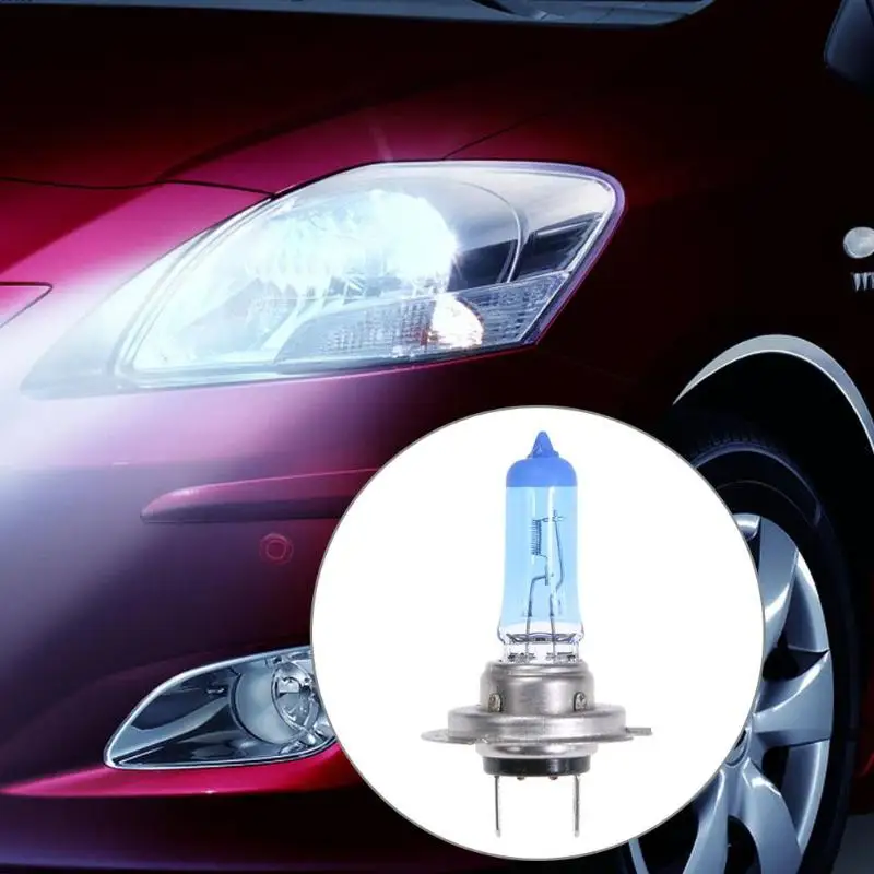 1 шт. H7 55W 6000K ультрабелая Автомобильная фара галогенная лампа сменная фары