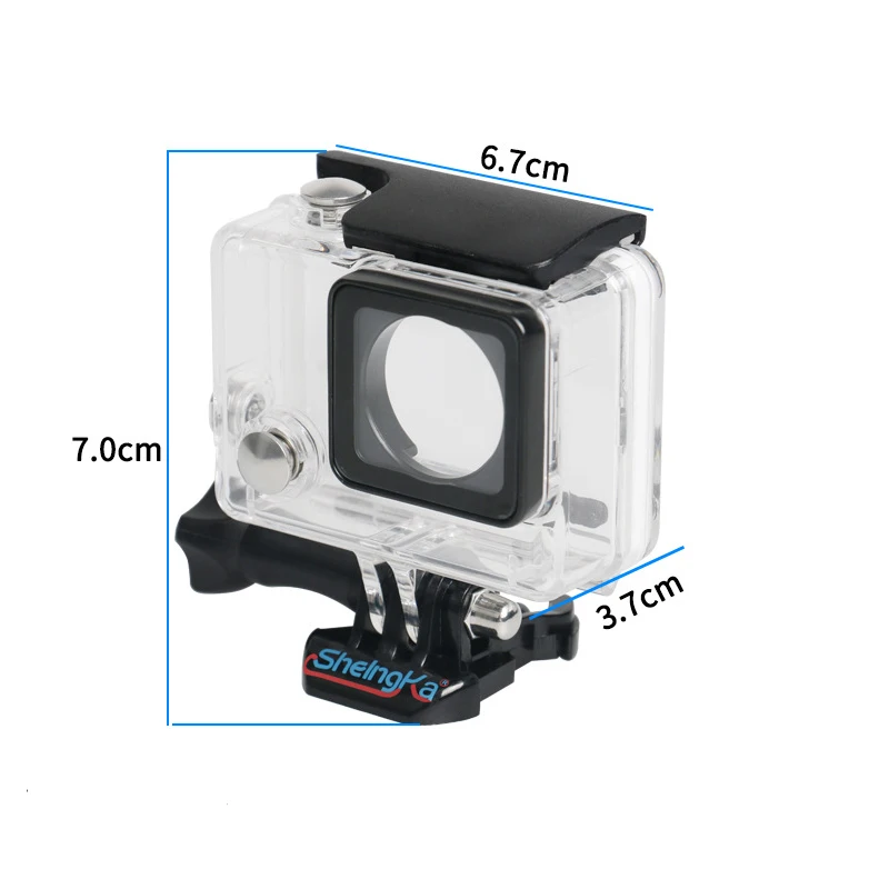 Transparent Waterproof Case shell Housing Underwater 45m Diving Protective Cover For Gopro hero 4 3+ Action camera accessories (1)