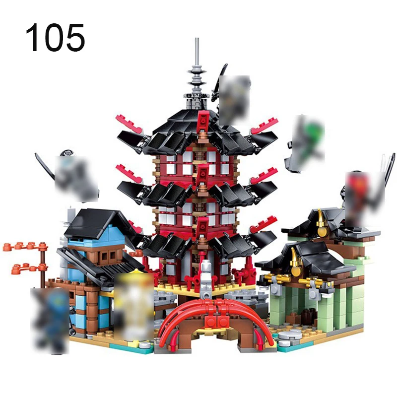 

Ninja Temple Of Smaller Version 737 PCS Building Blocks Set Compatible With DIY Bricks Toys For Kids