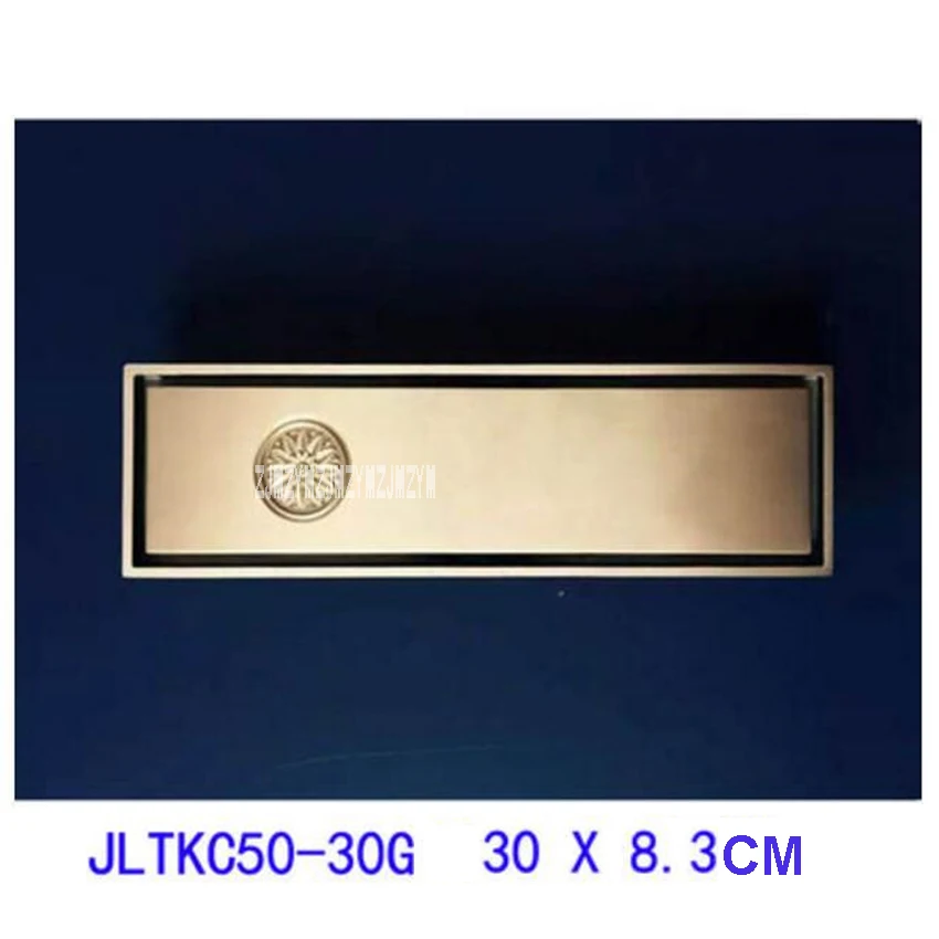 JLTKC50-30BRHFG стоки для душевой кабины 30*8,3 см прямоугольная анти-запах слива сточных вод Слив для ванной сливной фильтр