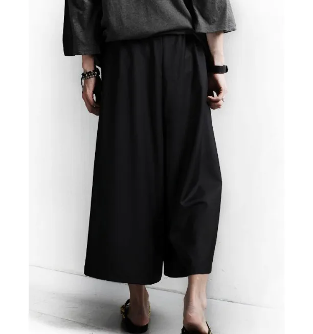 Мужская одежда мода весна корейский Британский Стиль готический темно юбка брюки для девочек широкие брюки костюмы