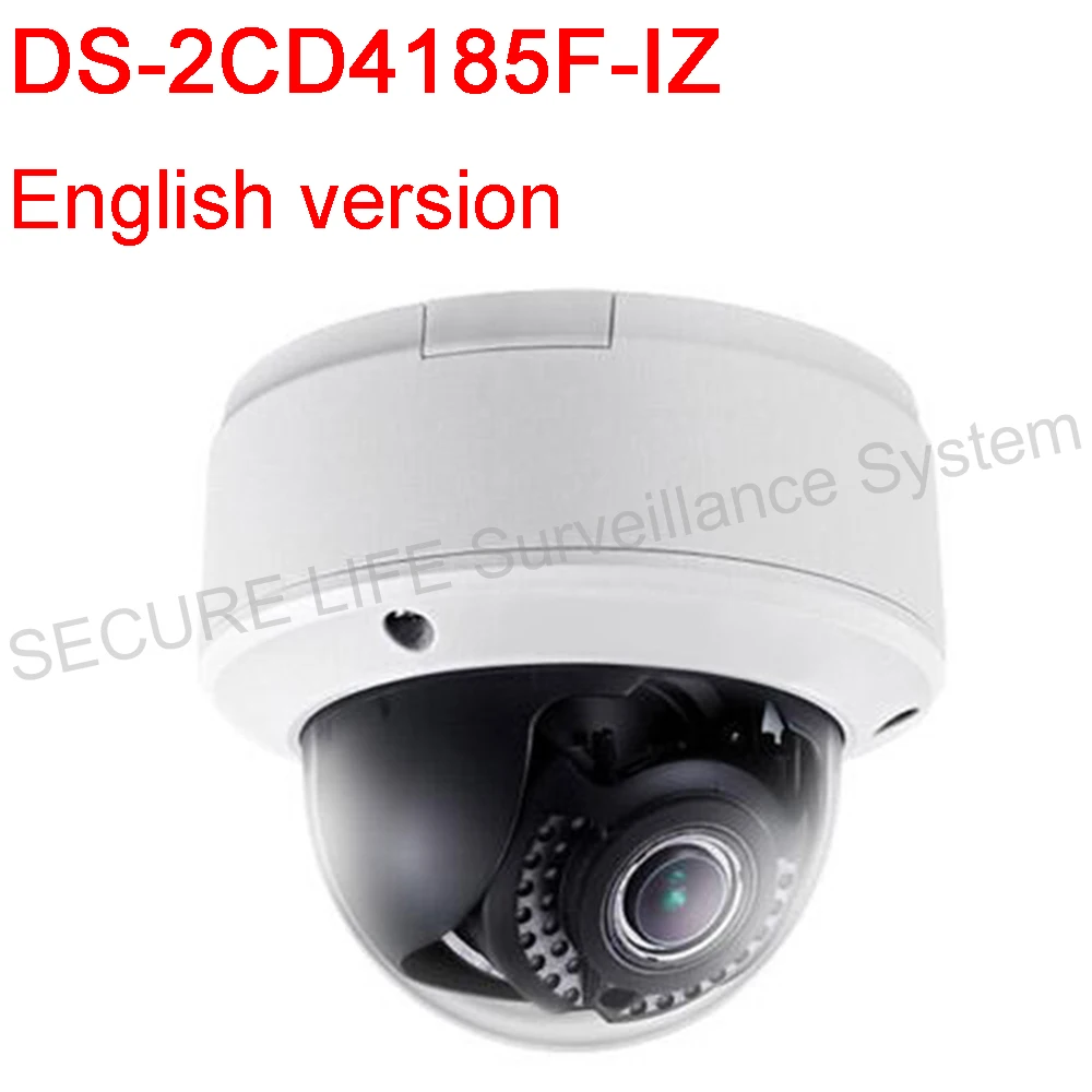 Free shipping English version DS-2CD4185F-IZ 4K Smart Indoor Dome Camera Support 128G on-board storage PoE Audio