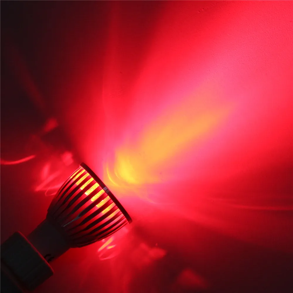 10 шт. затемнения светодиодный светильник E27 220V 110V GU5.3 лампада Светодиодный прожектор GU10 3/4/5 Вт 85-265V MR16 12V прожектор Luz Lamparas светильник со светодиодными лампами - Испускаемый цвет: Red