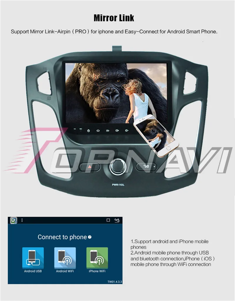 record player For Ford Focus 2014 2015