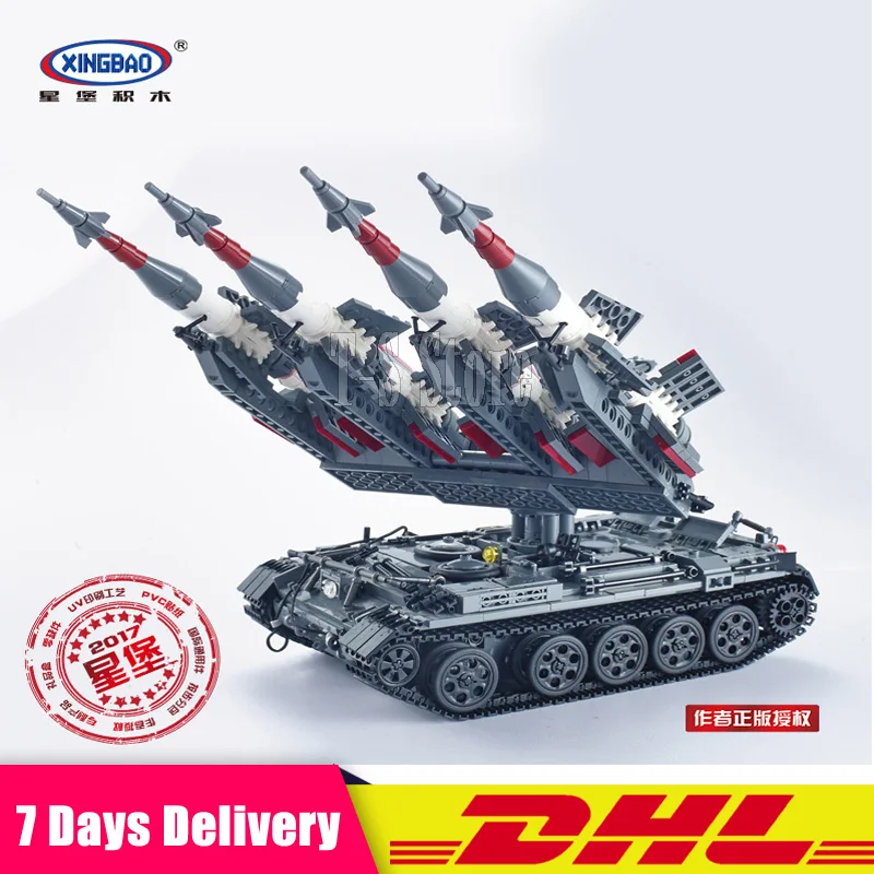 

Xingbao 06004 1753Pcs Military Series The SA-3 missile and T55 Tank Set Building Blocks Bricks Model Toys Compatible Legoinglys