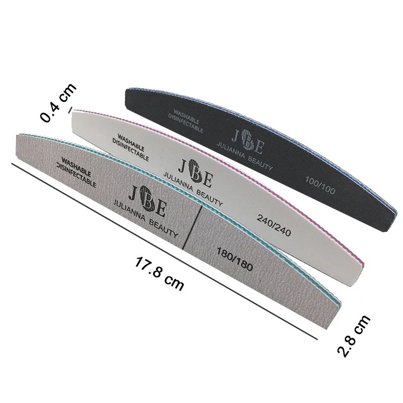 30 шт Толстая профессиональная пилка для ногтей 100/180/240 буферный блок УФ-гель Лак наждачная пилка наждачная бумага пилочки для ногтей белый/серый/черный