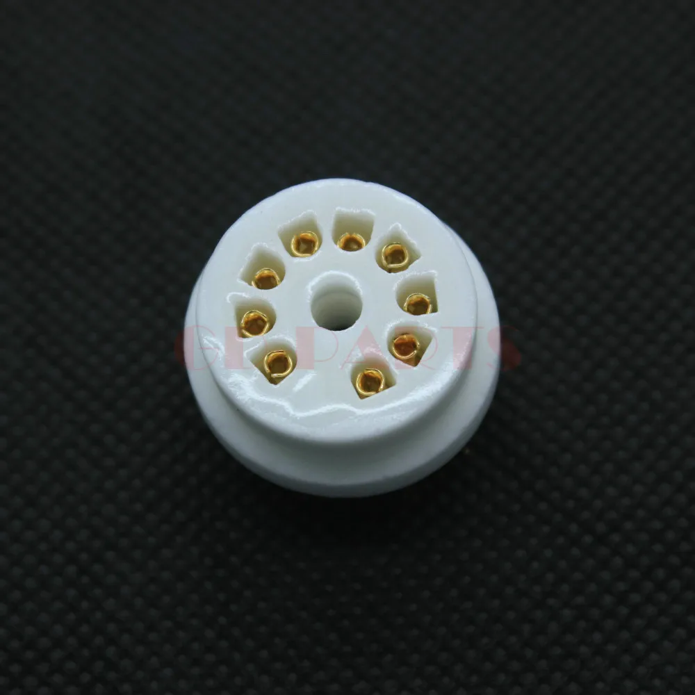 GD PARTS позолоченная 9pin PCB керамическая трубка основание клапана для 12AX7 ECC83 12AU7 6DJ8