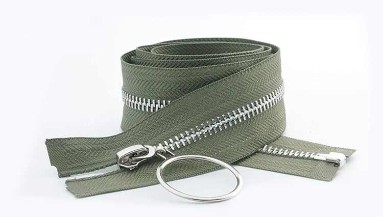 Navygreen Экологичная металлическая молния Open-End 5#85 см серебряное уплотнительное кольцо застёжка-молния для шитья пухового пальто одежды молнии Швейные аксессуары - Цвет: Navygreen