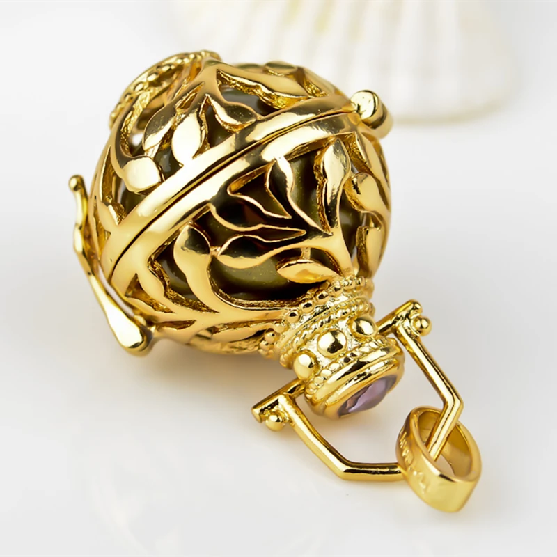 Женский кулон Ангел в форме листьев 18 х16 мм|angel caller pendant|f pendantharmony ball |