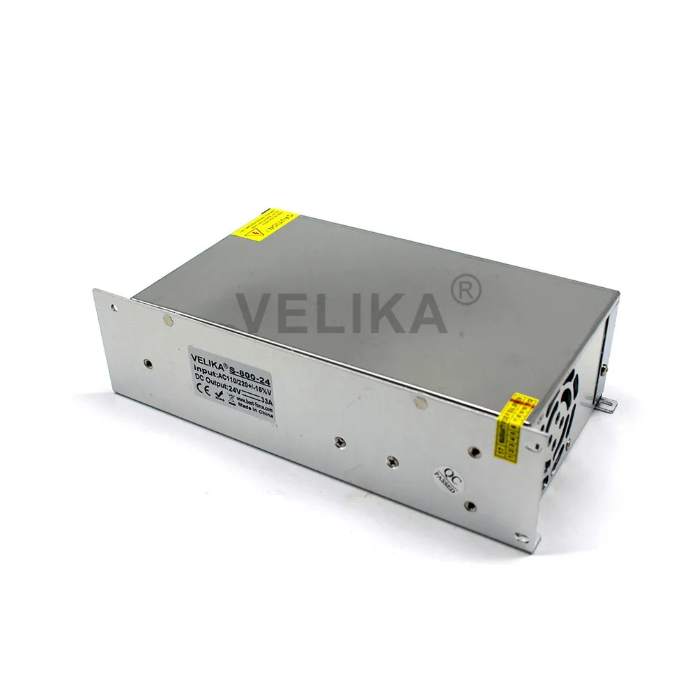 Одиночный выход DC24V 33A 800W импульсный источник питания 110V 220V к AC DC 24V трансформатор