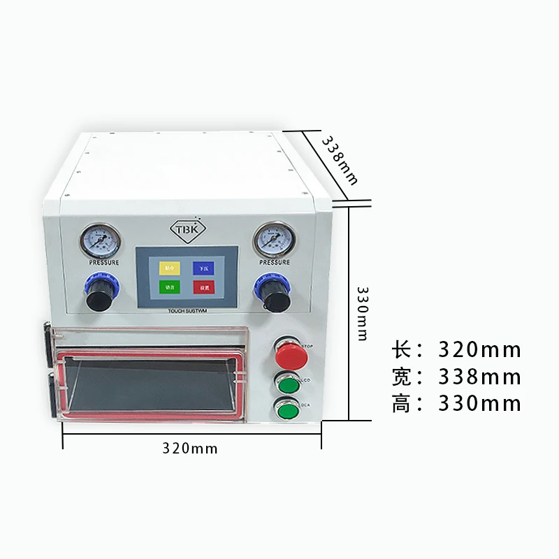 Новейший TBK-108P LCD OCA ламинационная машина вакуумная ламинационная машина для изогнутого экрана и прямого экрана и колодки