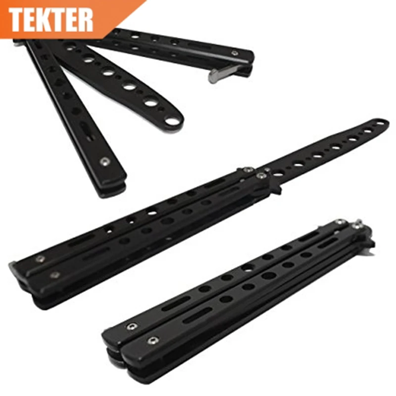 TEKTER Stainless Steel Butterfly Flail Folded Knife Training Knife