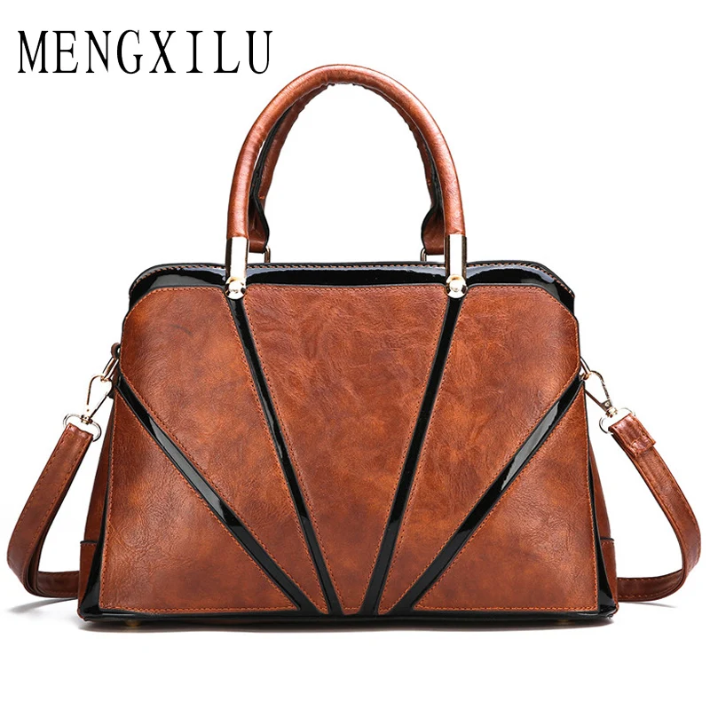 

Large Capacity Women PU Leather Bags Luxury Handbags Patchwork Women Bags Designer Female Casual Tote Bag Bolsa Feminina