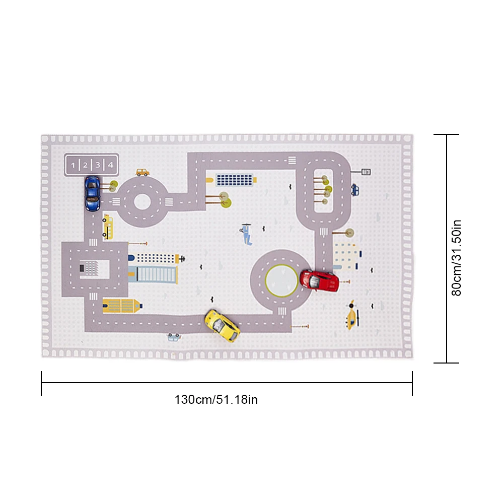 INS стиль детей цифровой шоссе играть коврики игровой коврик, напольный ковер Ползания Pad Детская комната украшения