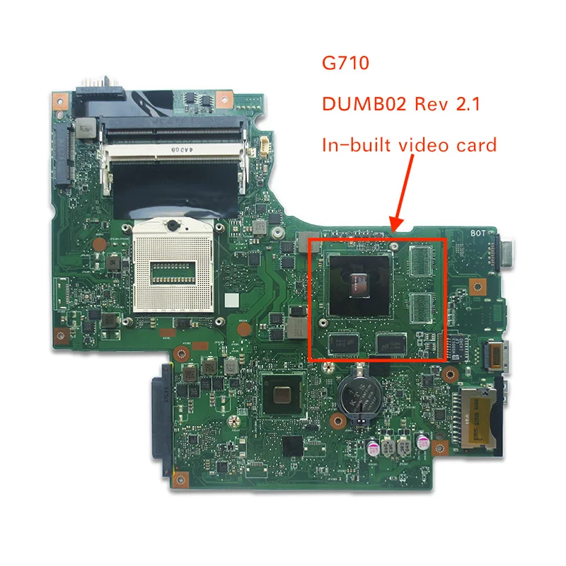 

Free Shipping new For Lenovo G710 DUMB02 Notebook Motherboard with in-built video card