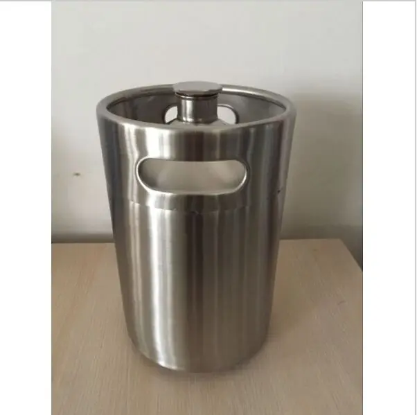 5L Homebrew Growler Mini Keg Stainless Steel Keg Style Beer Growler