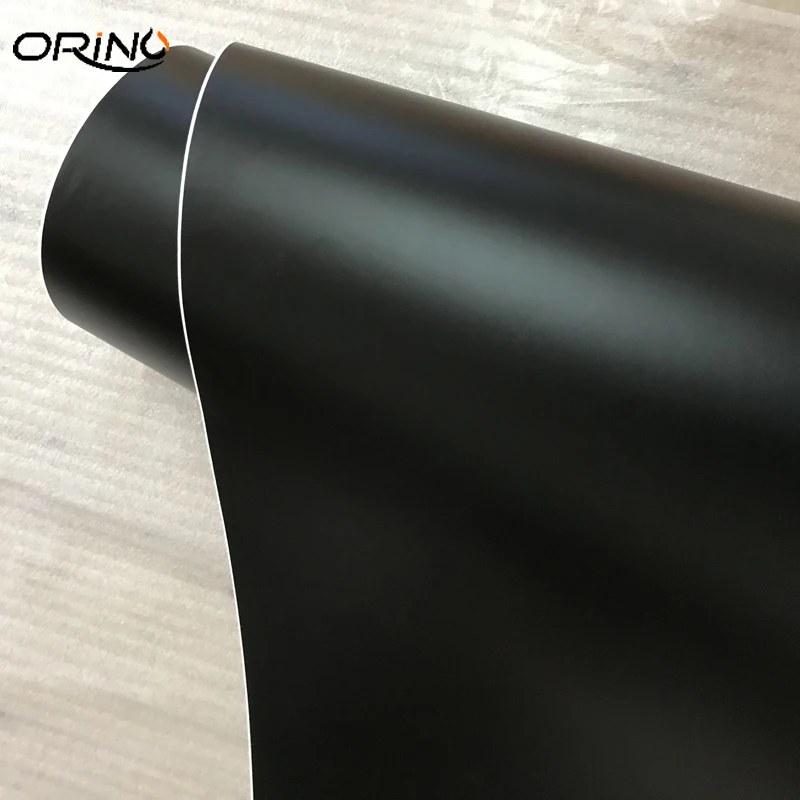 Satin Metallic Black Vinyl Film Wrap-8