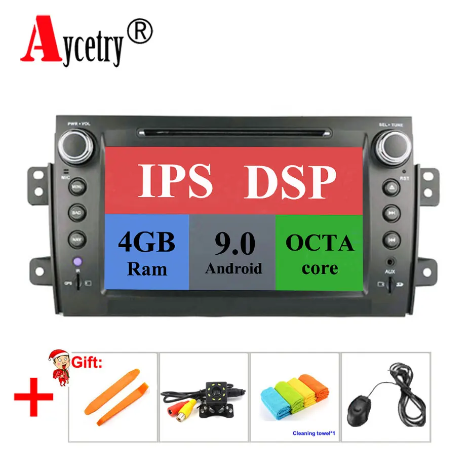 

4G+64G Android 9.0 2 din car dvd multimedia player GPS for Suzuki SX4 2006 2007 2008 2009 2010 2011 2012 2013 car radio obd2 dvr