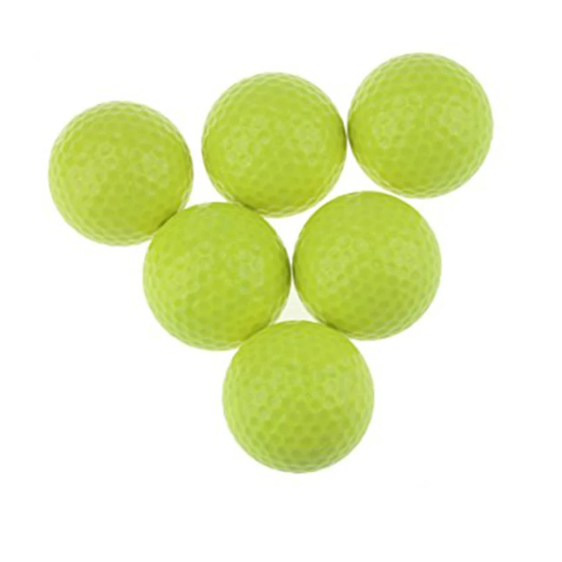 CRESTGOLF 6 шт./упак. красочные мячи для мини-гольфа двух частей мячи для обучения игре в гольф тренировочные для гольфа Pelotas