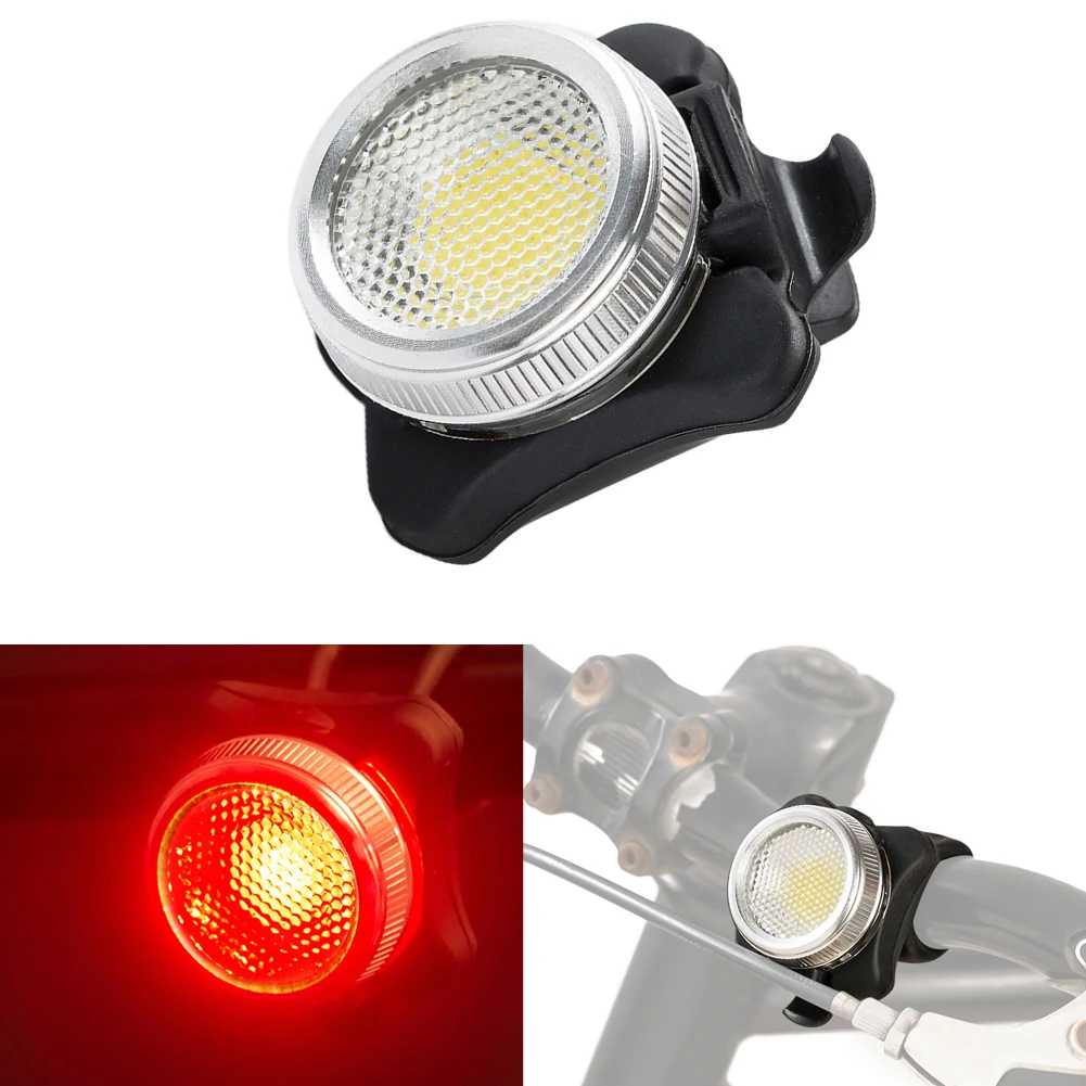 MTB Road Bike 3 COB LED Front Rear Light Bicycle Head Tail light USB