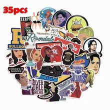 35 шт. ривердейл стикер s косплей реквизит водонепроницаемый DIY ноутбук Аксессуары для велосипеда джагхед стикер