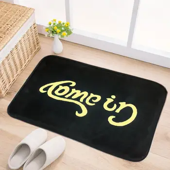 

black creative fashion bathroom carpet small rectangular home bedroom bed foot pad bathroom toilet come in hallway mat rug