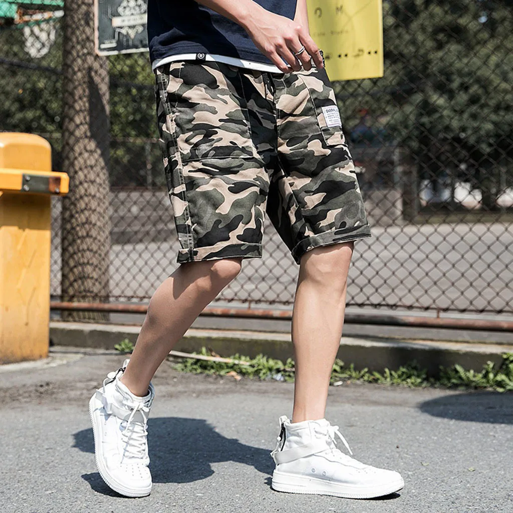 Летние мужские шорты мужские летние новые стильные камуфляжная форма для отдыха модные брюки с несколькими карманами повседневные мужские шорты