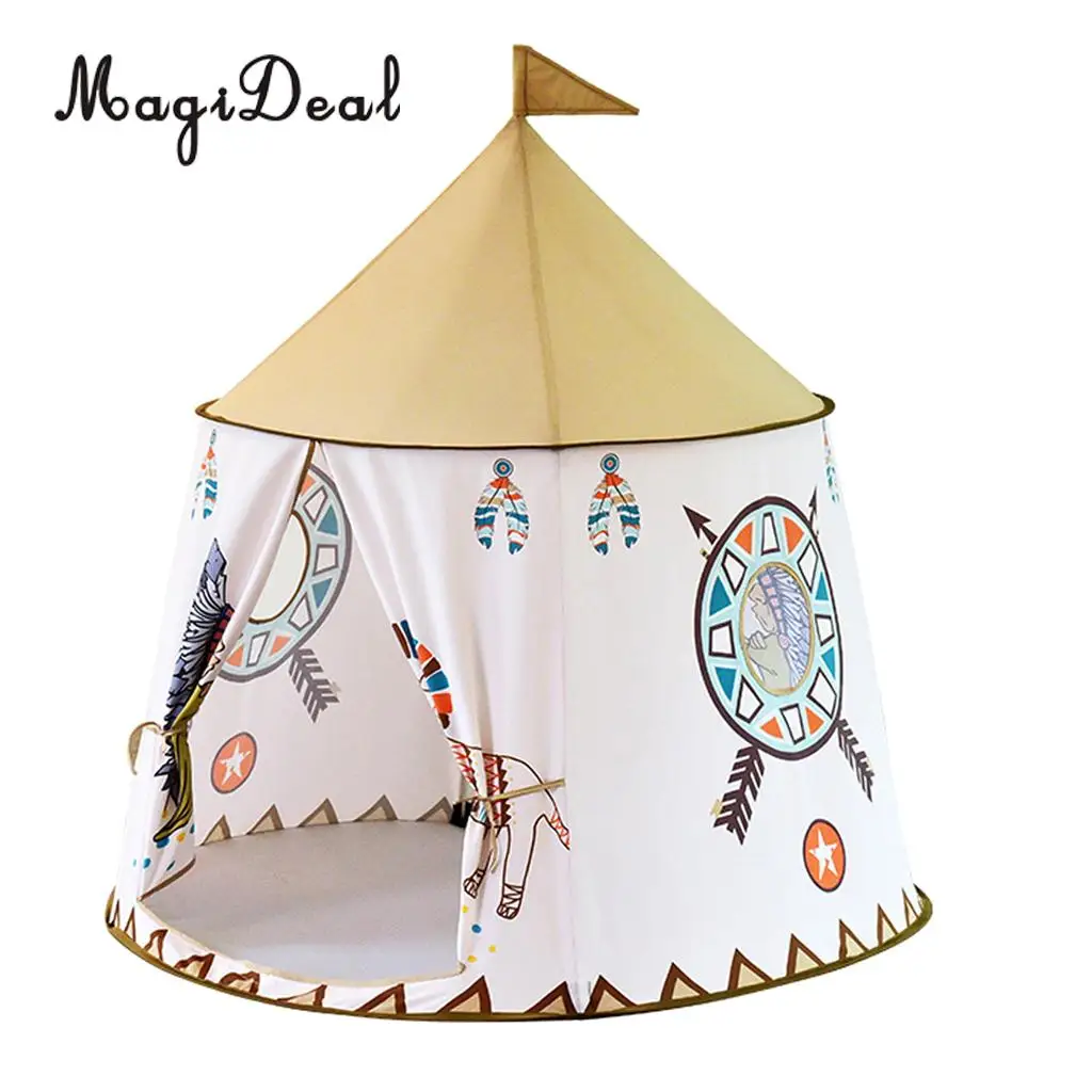 Folding Pop Up Play Tent Brick Wall Ball Pit Teepee Castle Tent Bedding Tent Kids Playhouse Garden Toy