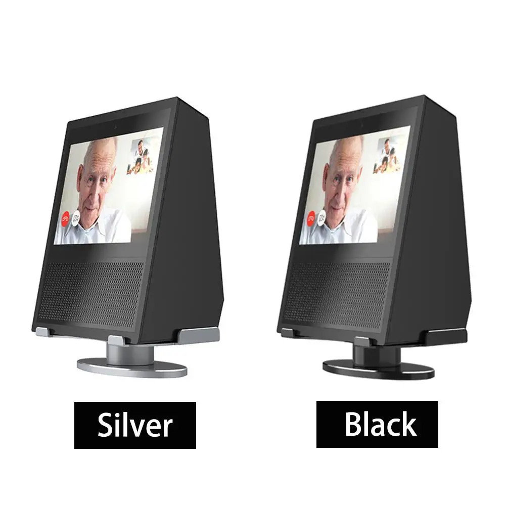 Подставка-держатель для Echo Show для домашнего голосового динамика с креплением на 360 поворотом, полированная яркая алюминиевая стойка для динамика