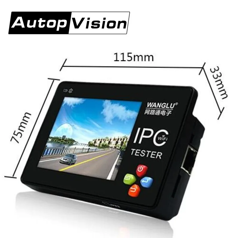 IPC1600 Plus 5 дюймовый сенсорный экран портативный IP телефон H.265 4K CCTV тестер монитор с