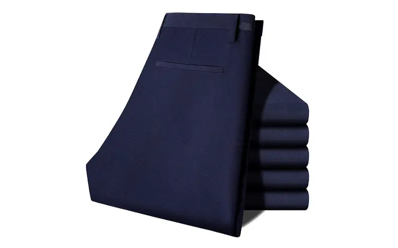 2017 autumn new Fashion pants men slim fit classic business mens pants trousers for male Zipper Fly Black Blue Size 28-35 9828-08