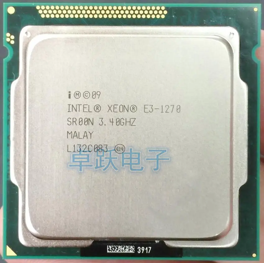 Оригинальный процессор Intel Xeon SR00N E3 1270 четырехъядерный LGA1155 настольный |