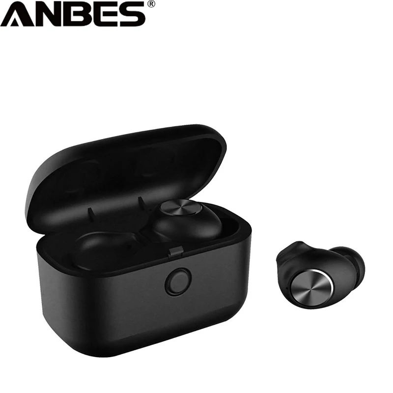 ANBES наушники вкладыши TWS Bluetooth V5.0 мини гарнитура Беспроводной двусторонний вызов