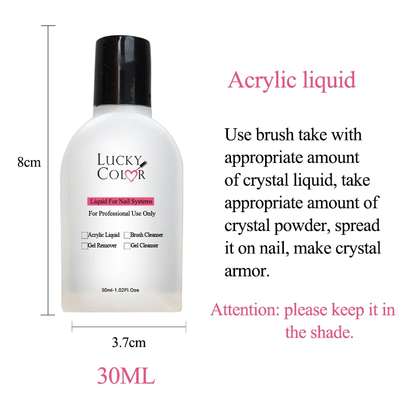 Pink Acrylic Nail Powder 20g For Paintings Gel Nails Art Design Clear Color Acryl Liquid And Brush Cleanser 30ml Supplies Pink Acrylic Nail Powder 20g For Paintings Gel Nails Art Design Clear Color Acryl Liquid And Brush Cleanser 30ml Supplies