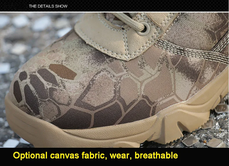 Selva Camuflagem Dos Homens De Treinamento Respirável Sapatos Altos