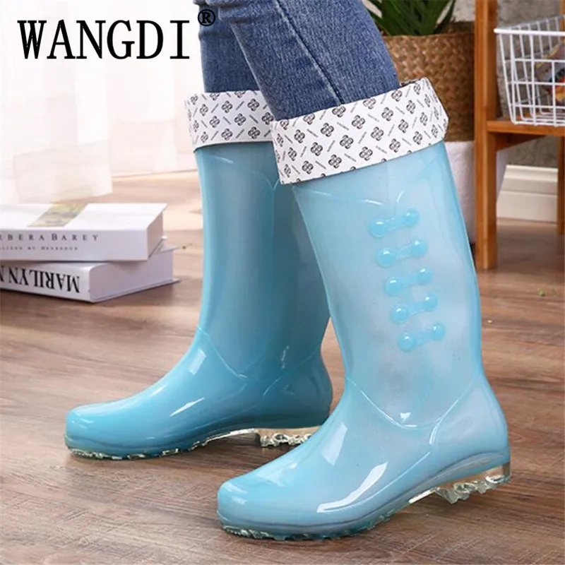 stylish rain boots with heels