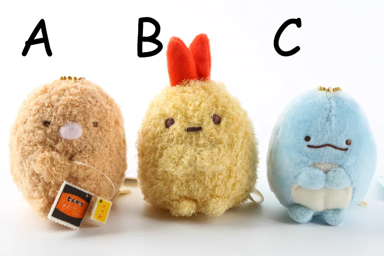 Brinquedos de Pelúcia Pingente de Pelúcia Atacado Lote Japão Sumikko Pequeno Keychain 8*7cm 16 Tipos Wj01 10 Pçs - 3 Chaveiros de pelúcia