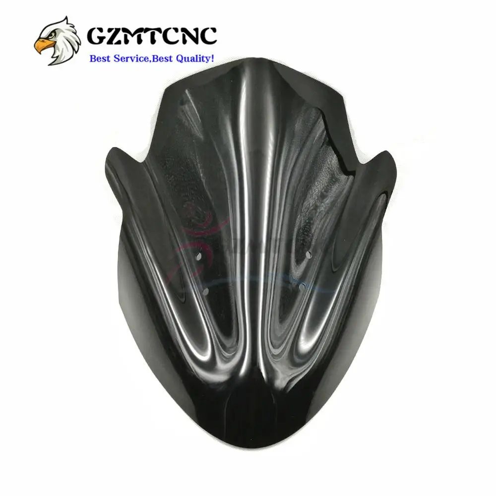 

ER6N Motorcycle Black Windshield Double Bubble WindScreen Front Airflow Wind Shield Deflectors for Kawasaki ER-6N 2012 2013 2014