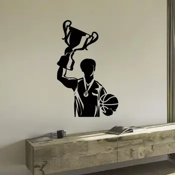 

WALL DECAL VINYL STICKER GYM SPORT BASKETBALL PLAYER DECOR