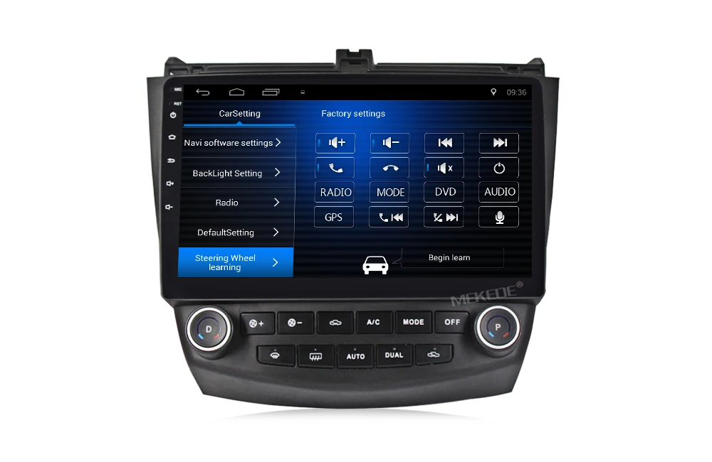 Best 2G+32G android 7.1 1024X600 HD Car DVD Player for Honda Accord 7 2003-2007 with GPS Radio  dual / Single Zone Climate Control 12