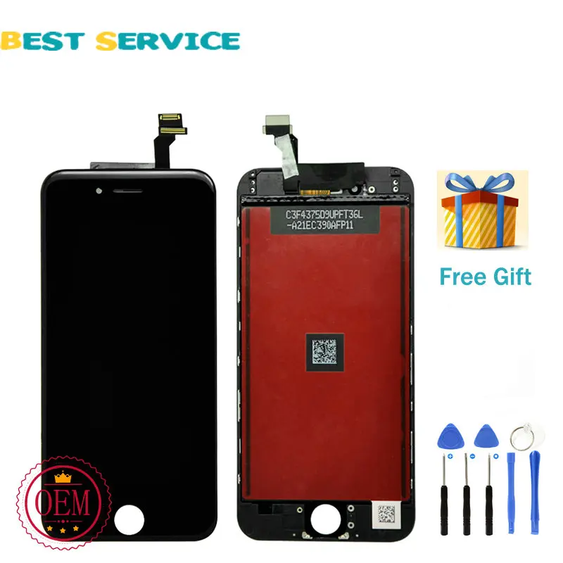 

For iPhone 6 4.7" LCD Display With Touch Screen Digitizer Assembly White/Black + Tools Free Shipping
