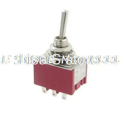 

2A/250VAC 6A/125VAC 9 Pins on-off-on 3 Way 3P2T 3PDT Miniature Toggle Switch