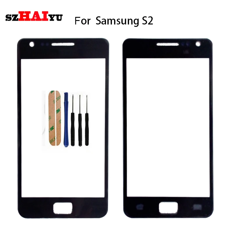 ЖК экран для Samsung Galaxy S2 i9100 9100 передняя панель из стекла + комплекты|front glass|samsung