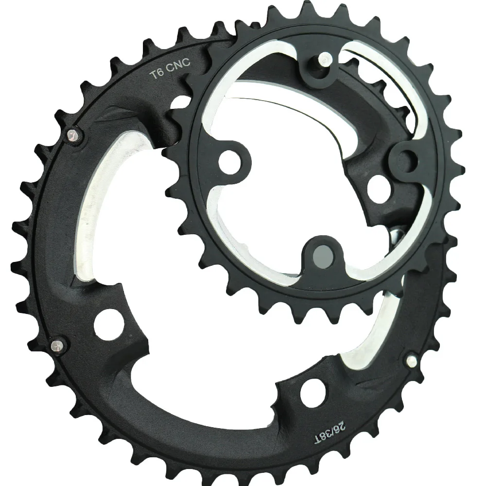 AL7075 26T 64BCD 38T 104BCD двойная цепная цепь для shimano SRAM 9S 10S MTB дорожный велосипед кривошипный набор